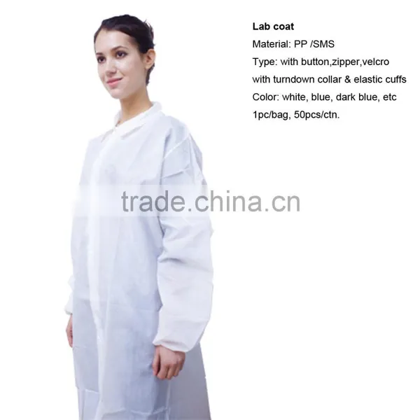 Mens Disposable Nonwoven Lab Coat photo-3