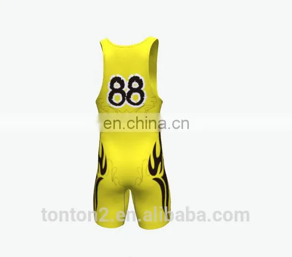 2017 New Custom Sublimated Wrestling Singlets Wholesale photo-4