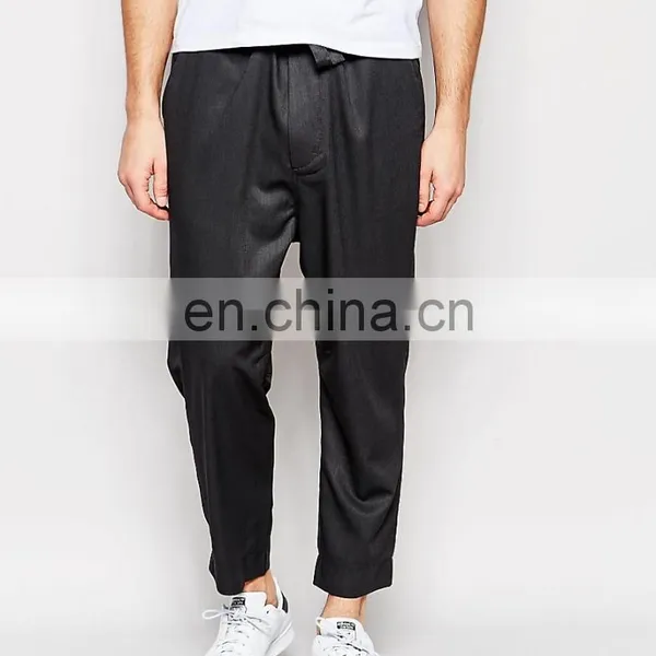 OEM Wholesale High Quality Latest Design Straight Pants With Cropped Rouge Hem China photo-2
