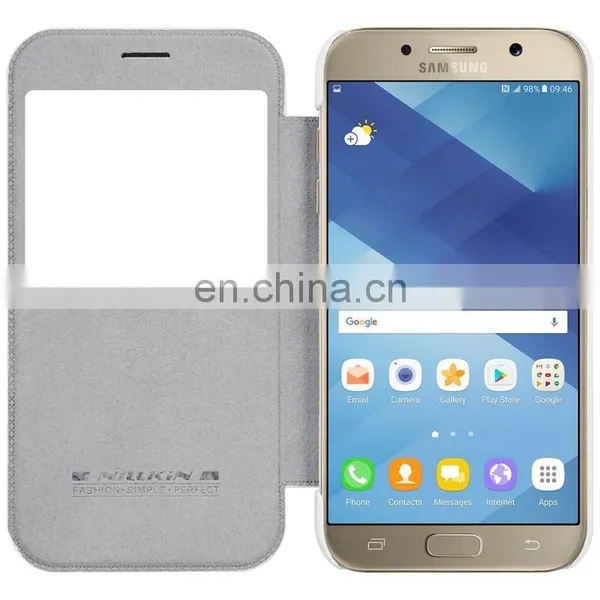 Nillkin Qin Series With Caller ID Window PU Leather + Hard PC Case for Samsung Galaxy A7 photo-4