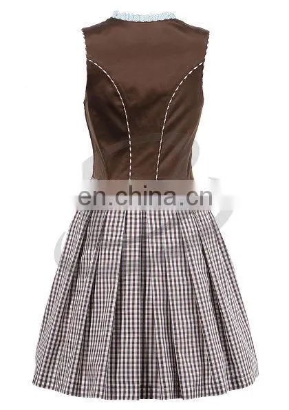 Classical Women Maid Dress European Clothing Beer Dirndl Women Casual Dress (Traditional Bavaria Dirndls) photo-3