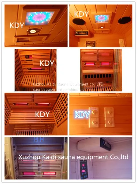 Health Mate Solid Wood Dry Steam Corner Far Infrared Sauna Room photo-2