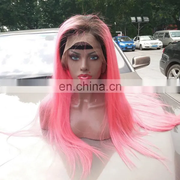 Factory Wholesale Price Ombre Hair Weaves Middle Part Lace Front Wigs photo-3