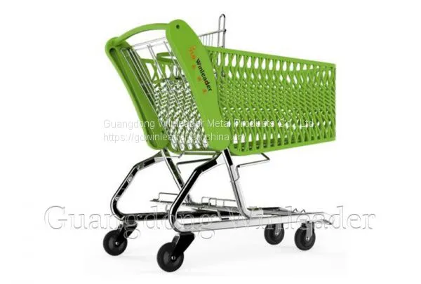 YLD-MT200-2FB Plastic Shopping Cart Plastic Supermarket Trolley Plastic Shopper Trolley