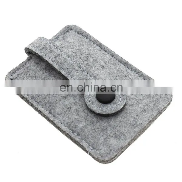 Woolen Felt Car Key Chain Wallet Compact Holder Purse Cover photo-3