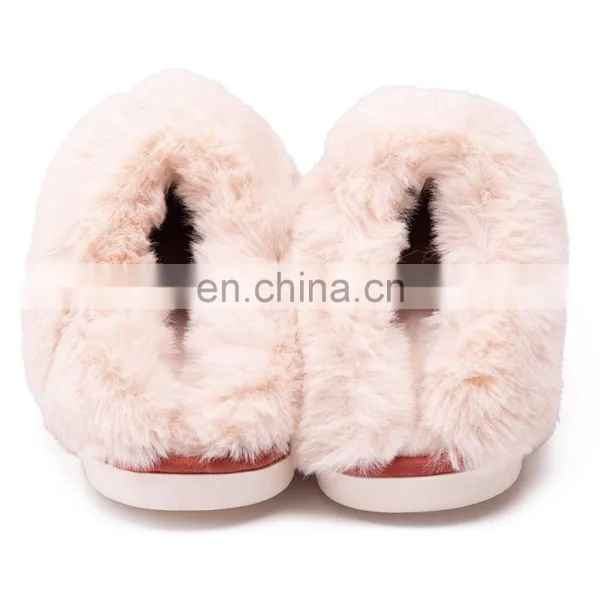Waterproof Comfy Faux Fur Womens Unisex Scuff Memory Foam Slip On Anti-Skid Sole Warm Cotton House Slipper photo-6