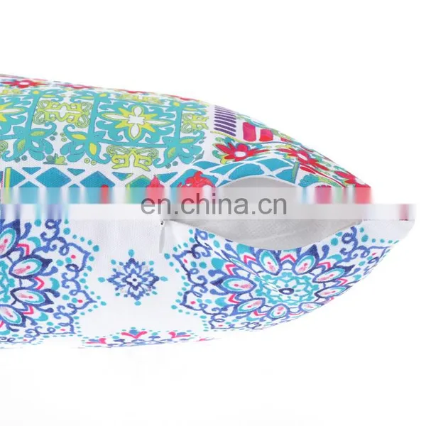 Cozy Bolster Pillow Cases Covers for Couch Bed Sofa Manual Hand Painted Print Vintage Mandala Flora Outdoor Cushion photo-5