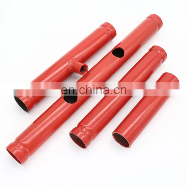 Fire Steel Sprinkler ASTM A53 Galvanized and Red Painted STEEL PIPE photo-1