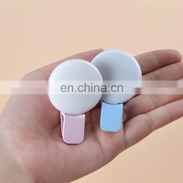 New Design USB Rechargeable Portable Mini Selfie Ring Light Clip-on Mobile Phone LED Flash Fill Light photo-3
