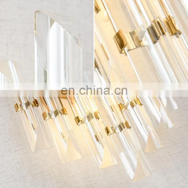 Golden Crystal Wall Lamp LED Living Room Decorative Wall Lamp photo-4