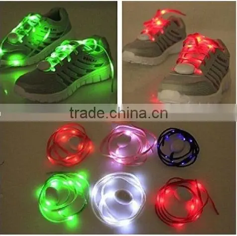 LED Shoelaces Light up Flashing Shoe Laces or Fluorescence Shoelaces Rave Party photo-4