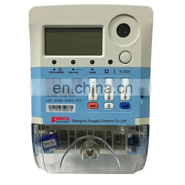 EN50470-3 Class B Single Phase Prepaid Digital Electric Analog Energy Meter