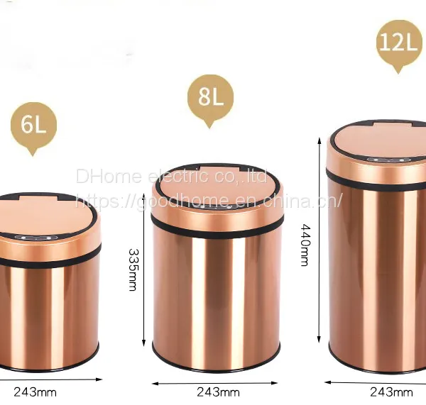 Stainless Steel Bin Automatic Sensing Bin Gift Intelligent Bin Garbage Classification（Wechat:13510231336）