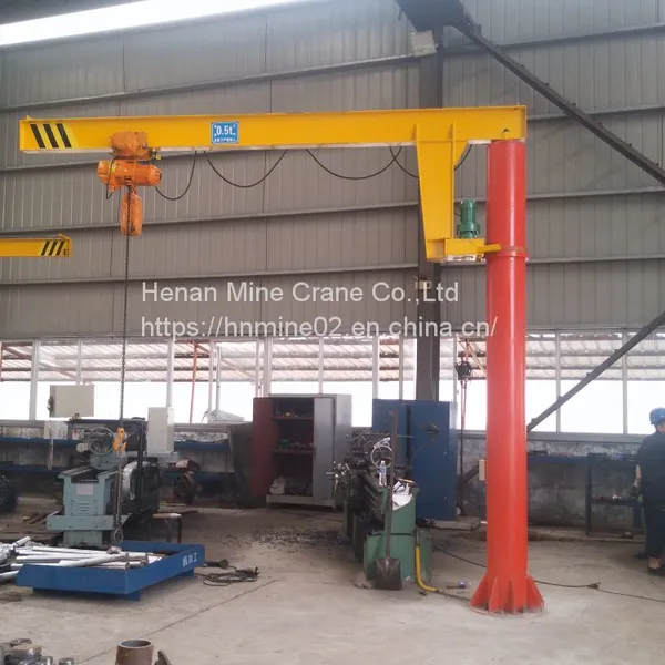 Slewing Arm Column Type Jib Crane Hoist Engine Chain Hoist for Sale