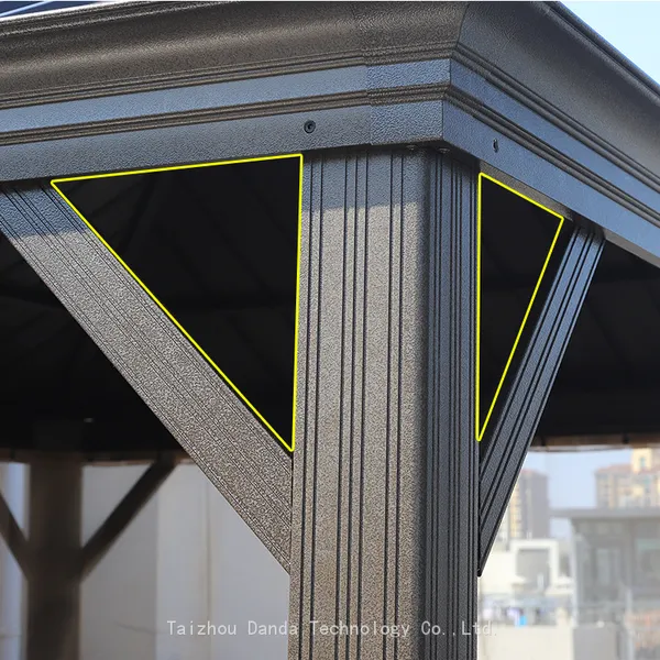 3.65*4.85m Sunshade Waterproof Gazebo Outdoor Use photo-4