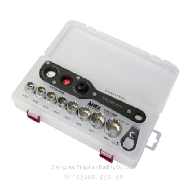 Japanese Imported Anex Anli Socket Wrench Set Aoa - 19s2 Offset Adapter photo-5