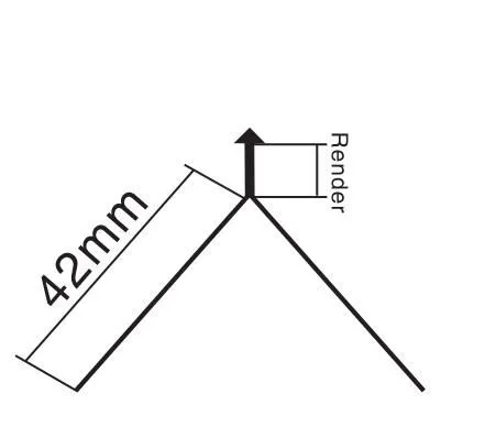 Easy Installation Plaster Corner Beads PVC Leg 42mm for Architecture