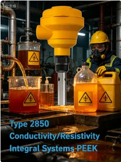 Type 2850 Integral Conductivity Sensor PEEK Inductive Conductivity Resistivity Sensor for Harsh Chemical Applications photo-3