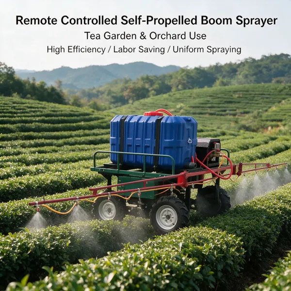 Unmanned Remote Controlled Farm Sprayer Vehicle for Orchard Garden and Agricultural Applications