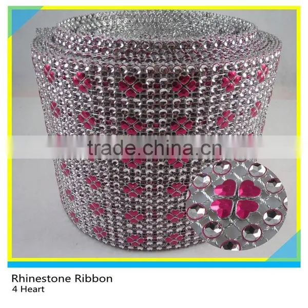Sew On Rhinestone Mesh/Plastic Rhinestone Trimming Mesh Roll 24row*10yards photo-3