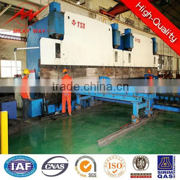 Hydraulic bending machine for steel pole