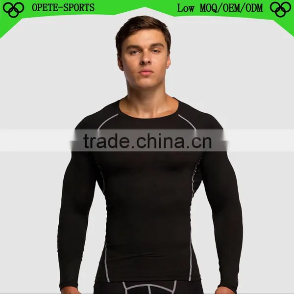 (OEM/ODM Factory)men Running Wear Skin Compression Tights /custom Men Compression Tights Clothes photo-3