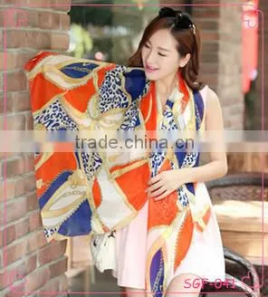 China Factory for Woman Scarf,Fashionable Printed Scarf, Silk Scarf