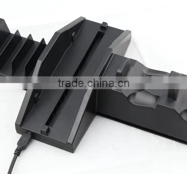 For PS4 Gamers Disk Tower and Dual Charger Dock With Cooling Fan photo-3