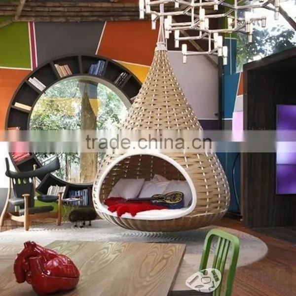 Swing Hanging Chair Patio Bed Adult Rattan Bamboo Nest Outdoor Garden Swing Quality Choice photo-2