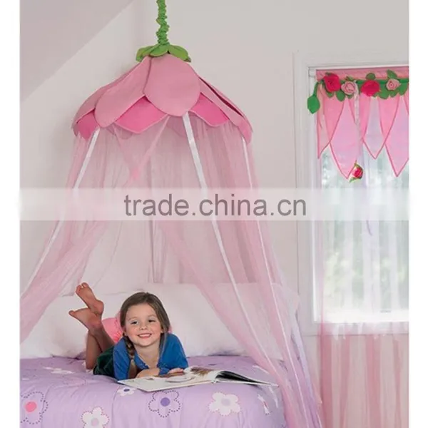 Girls Flower Handing Mosquito Net Bed Foldable Baby Outdoor Mosquito Net Tent photo-2