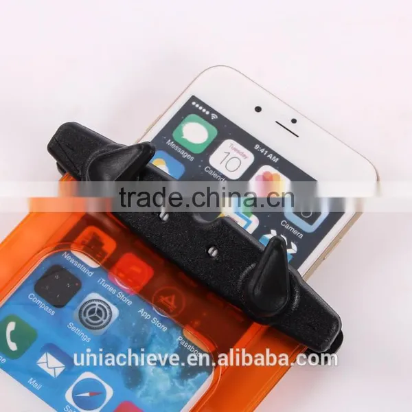 Case for IPhone 6s/6s Plus Fashion Summer Mobile Phone PVC Waterproof Bag With Waist Belt and Lanyard Yellow photo-2