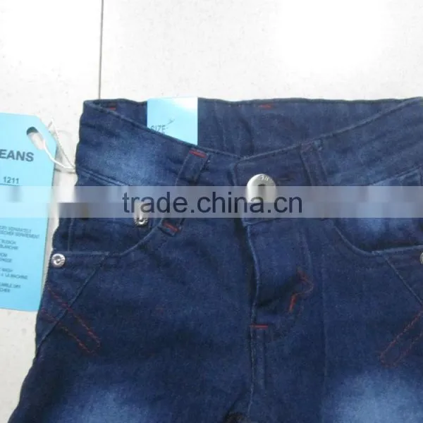 Kids Cheap Garment Stocklot in China Jeans photo-3