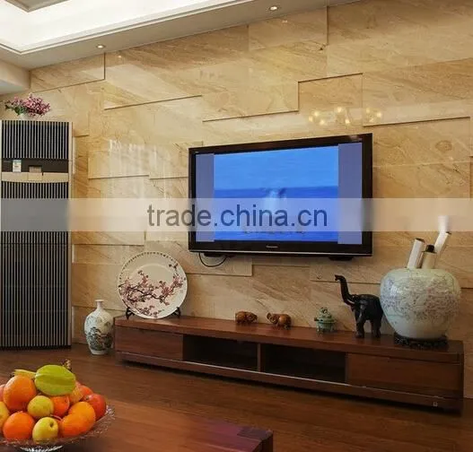 Customized Design For Colourful Printing Glass for TV Setting Wall, Gold High-end Glass Supplier