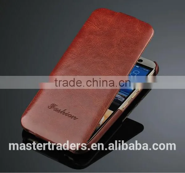 Original Fashion 64 Grain Flip PU Leather Case For HTC One M9 MT-3555 photo-3