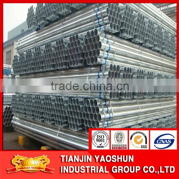 Hot Dipped Galvanized Round Steel Pipe / Hot Dipped gi Steel Pipe YAOSHUN photo-6