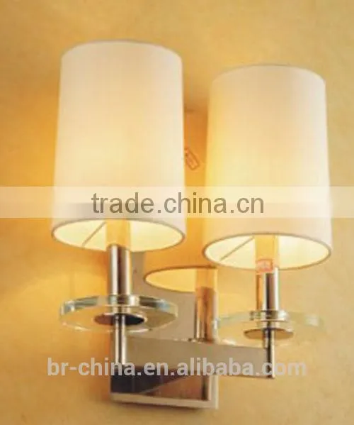 Double Brass Wall Lamp With Crystal Decoration WL592-2