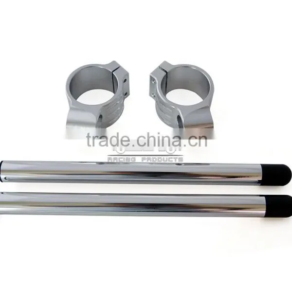BJ-COHB-052 Aftermarket CNC Billet Alloy 52mm Motocross Handle Bar Clip On For Suzuki TL1000S GSXR1100 photo-5