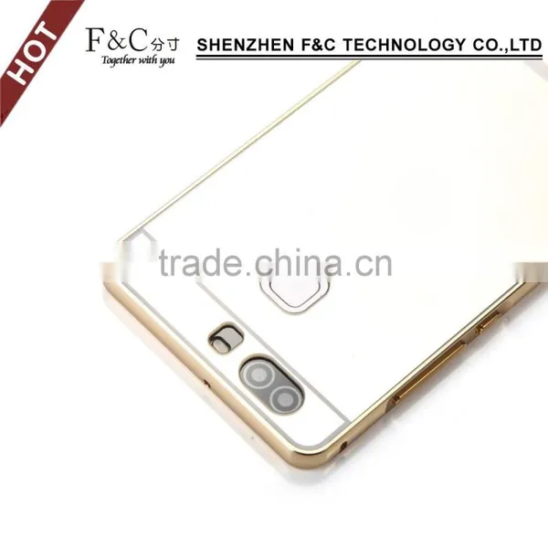 2016 China Supplier Fashion PC+Metal Back Cover for Huawei p9 Factory Price