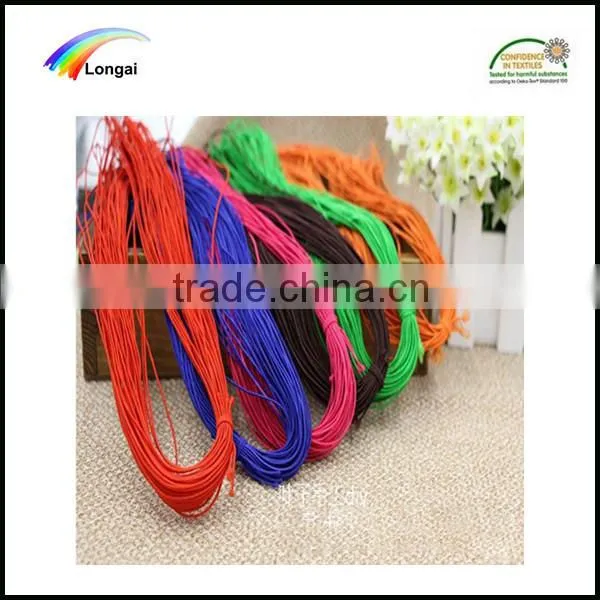 2016 Garment Use 2mm Round Polyester Elastic Braided Cord Rope for Sale