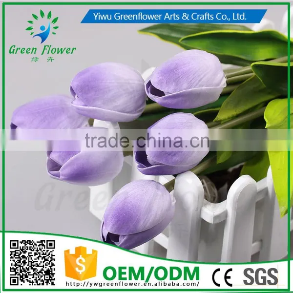 2016 Wholesale Multicolor 20" Real Touch Latex PU Artificial Flowers for Home Wedding Bridal Decoration photo-3