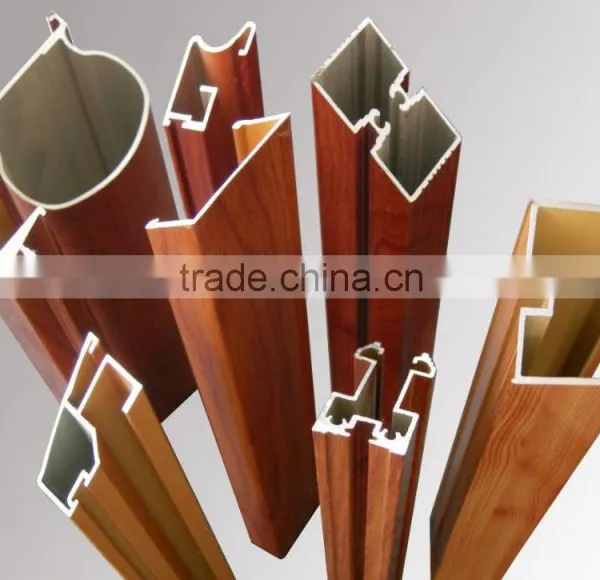6000 Series Aluminum Extrusion Sections With Wood Grain Surface photo-4