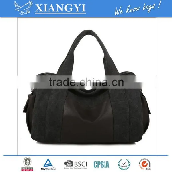 Men's Vintage Canvas Leather Vintage Travel Satchel Messenger Tote Fashion Bag New Design in 2016 photo-4