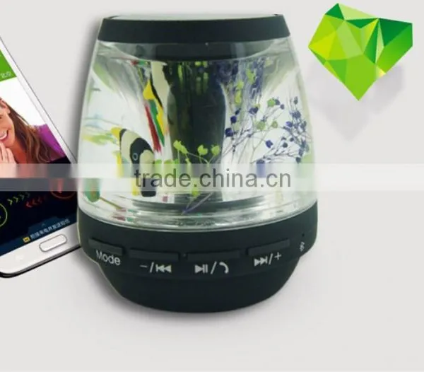 New Arrivel 2015 TF Card Slot and Hand-free Calls Support Liquid Mini Bluetooth Speaker With LED Light photo-5