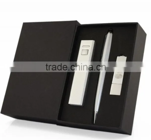 3 in 1 Metal Power Bank and Charge Cable and Usb Disk Custom Made Gifts Set for Mobile Phone & Computer Accessories photo-2