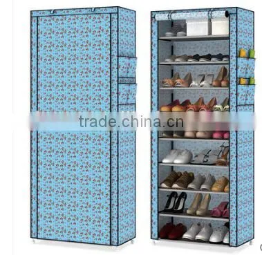 High Storage Sapce Saving Plastic Shoe Cabinet photo-3