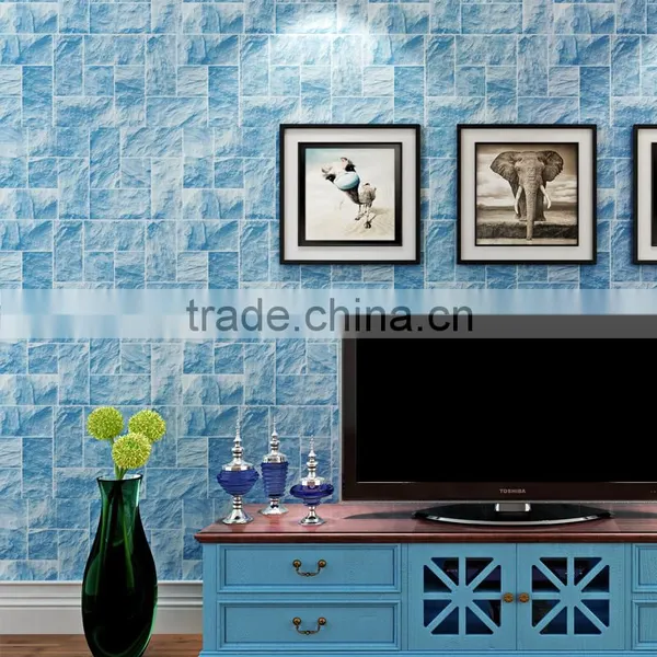 Mediterranean Design Brick Decoration Wallpaper for Restaurant photo-2