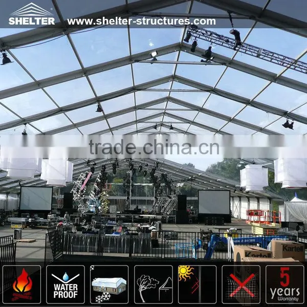 500 1000 People Luxury Transparent Clear Roof Wedding Tent photo-3