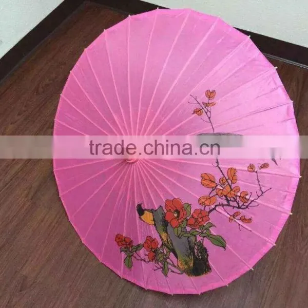 Hot Sell Decoration Parasols Silk Umberlla Bamboo Umbrella photo-5