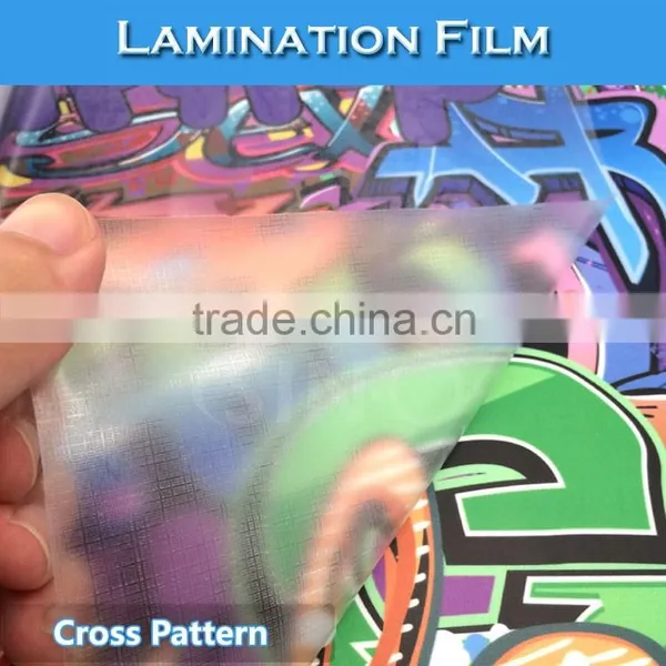 SINO Cross Pattern Cold Lamination Protective PVC Film Foil photo-3