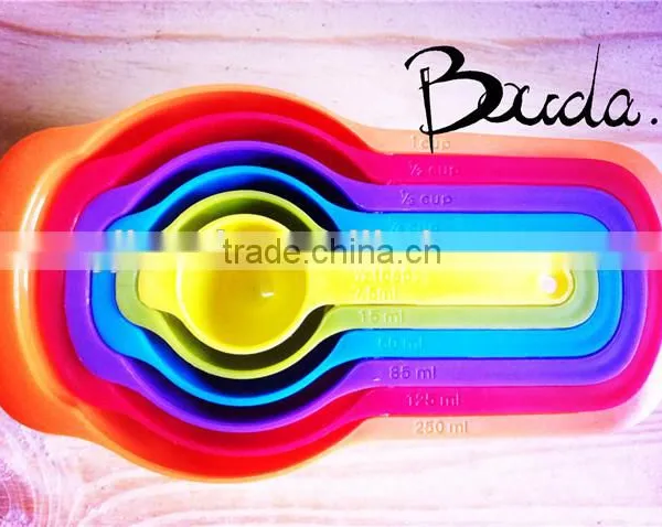 6pcs Wholesale Plastic Measuring Cup With Different Size and ColourBD-C7950 photo-3